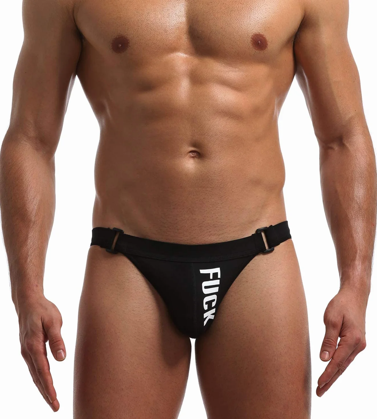 Jockstrap String pour homme Sous-vêtements sexy pour homme Slips Thong Coton Taille basse String Sport Jock Strap