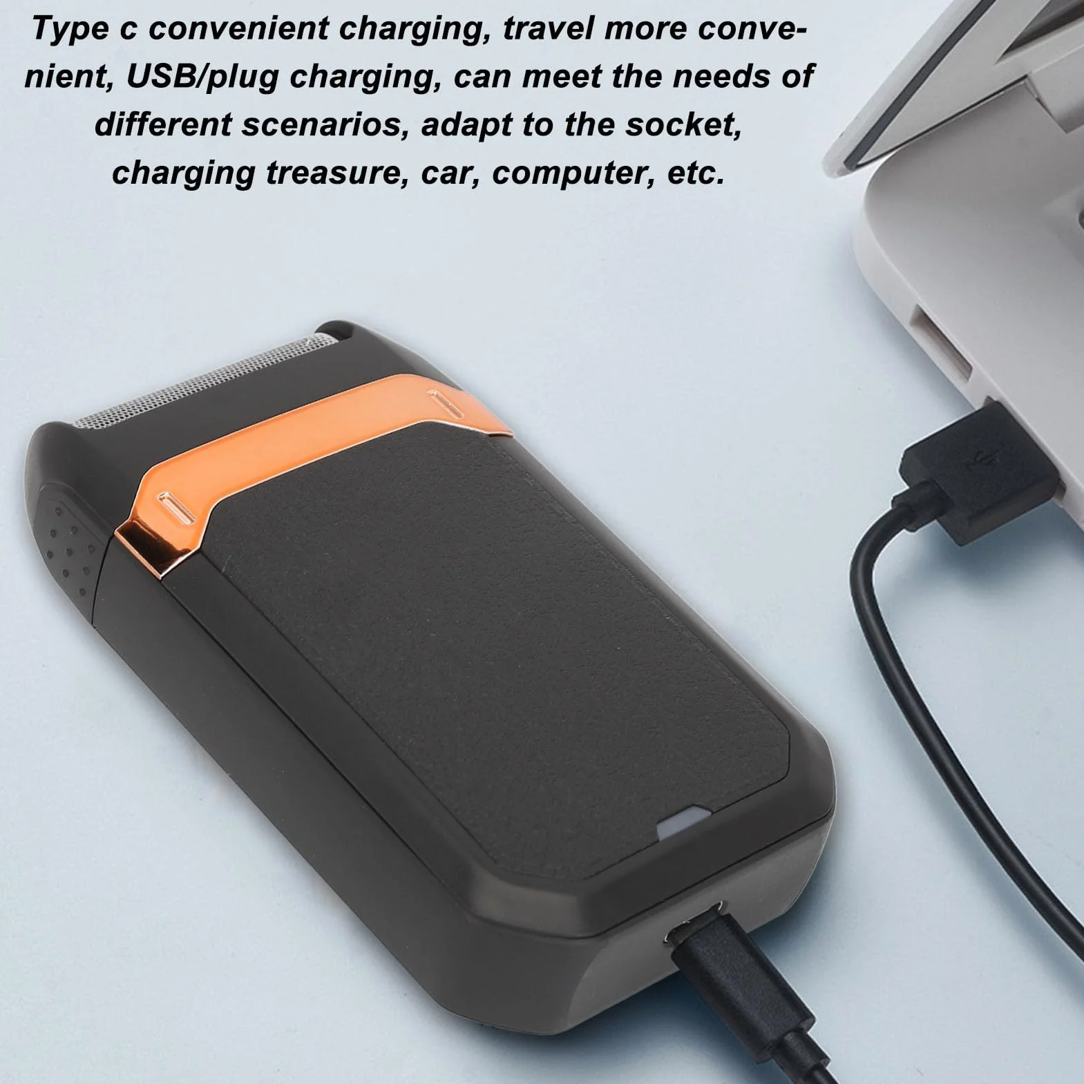 Rasoir électrique pour hommes, rasoir électrique rechargeable avec lames amovibles, brosse de nettoyage, rasoir de voyage portable Rasoir électrique pour le soin du visage