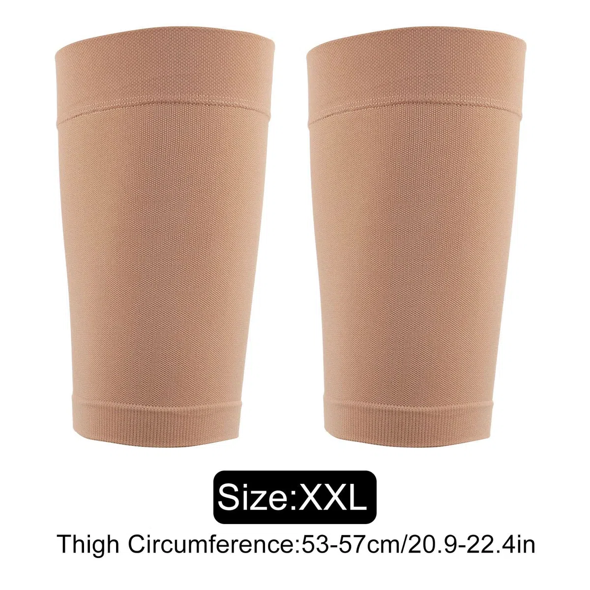Manchons de Compression des Cuisses, Amincissant le Haut de la Jambe Enveloppant Absorbant la Transpiration Augmente la Circulation Sanguine Respirant pour la Course Favorise la Récupération des (XXL)
