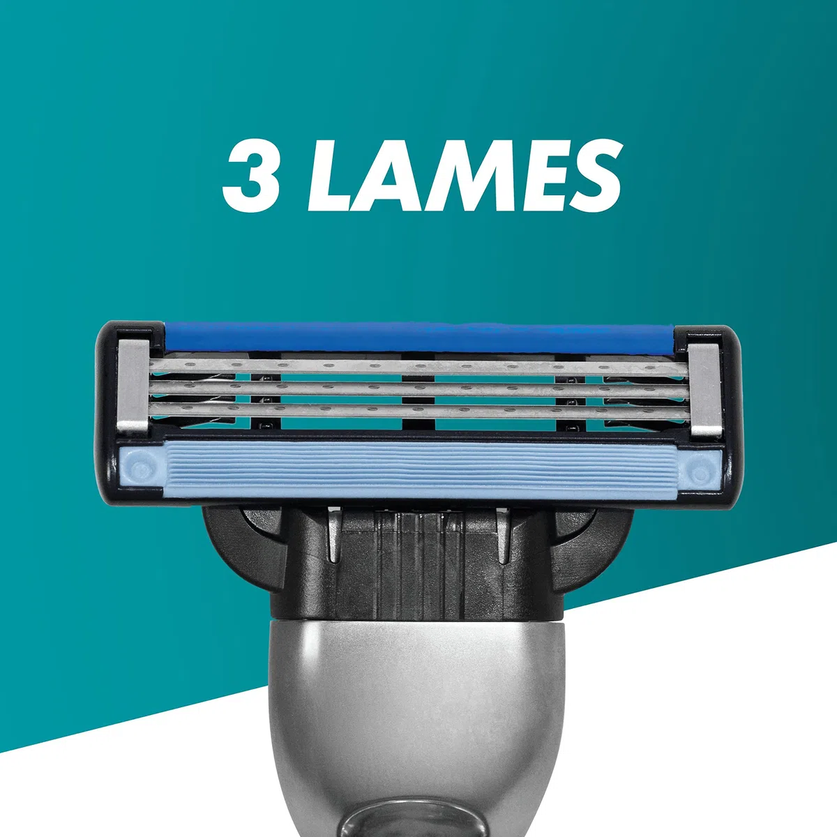 Gillette Mach3 Recharges De Lames De Rasoir pour Homme, À 3 Lames, 8 Recharges, Plus Résistantes Que L’Acier