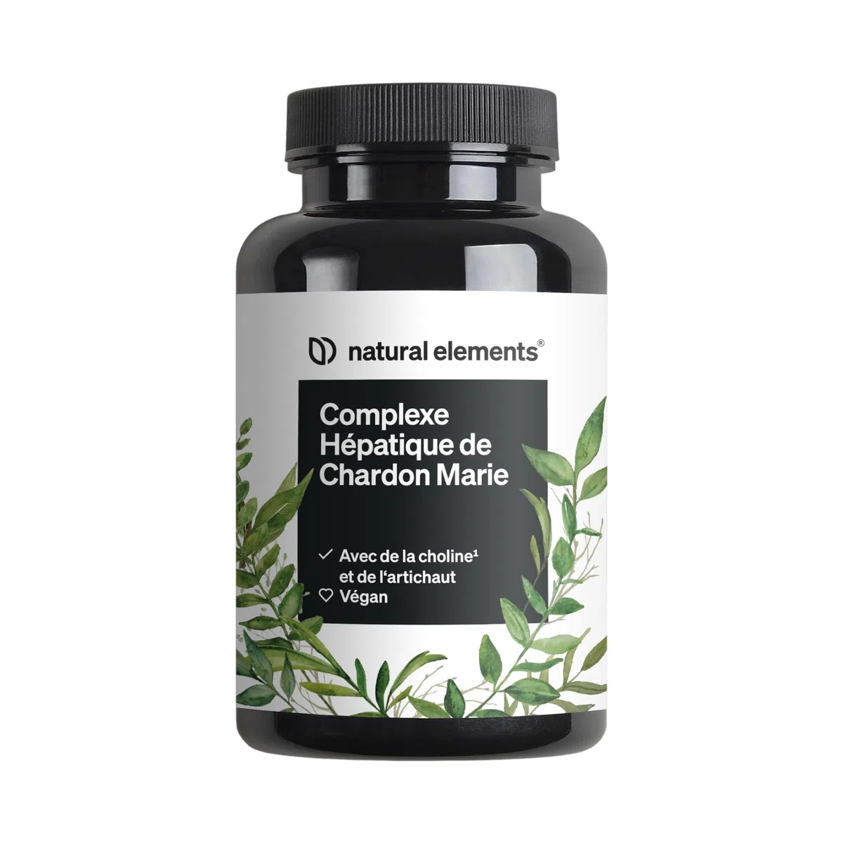 Complexe au chardon-Marie pour le foie – 120 capsules – chardon-Marie, choline, extrait d'artichaut, curcuma & zinc – cure du foie vegan & généreusement dosée – contrôlé et produit en Allemagne