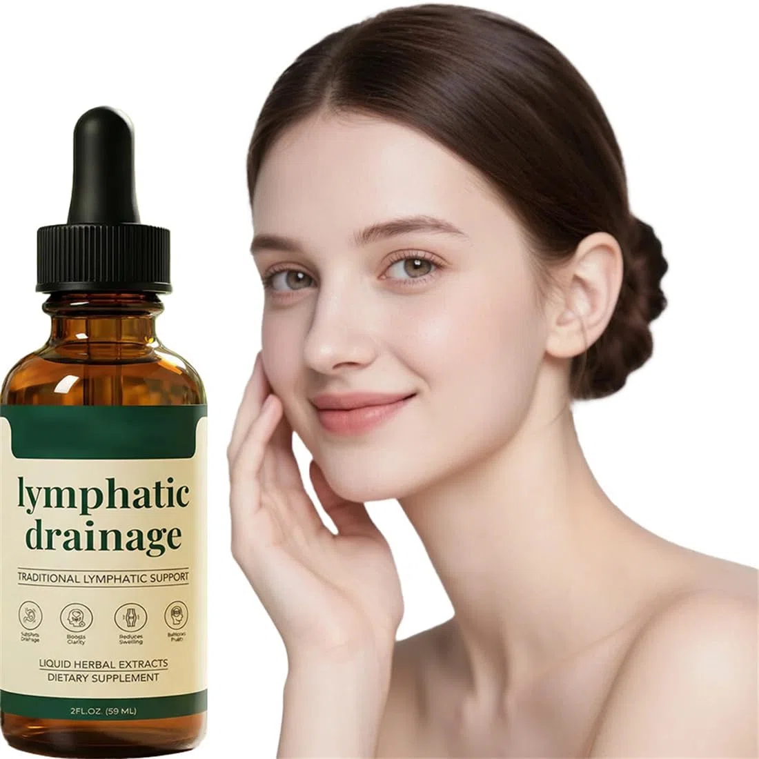 Gouttes Drainantes Lymphatiques – Détox Naturelle, Réduction Gonflements & Rétention d’Eau, Circulation Améliorée – Formule 100% Plantes
