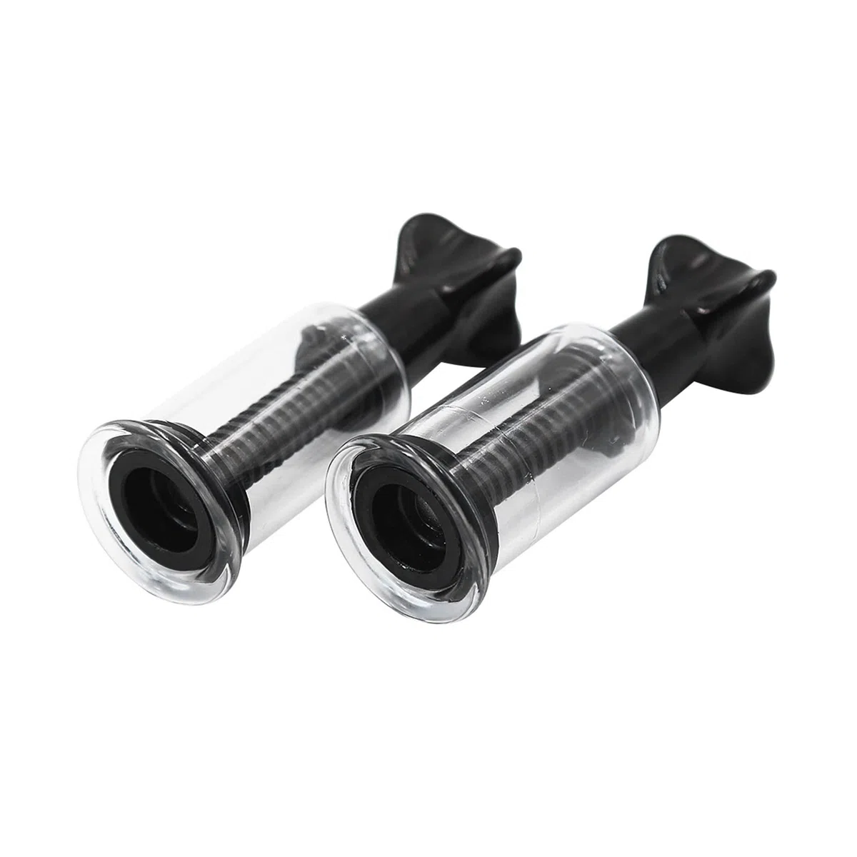 Ventouse de mamelon extra forte 3 tailles disponibles Ventouse de mamelon Stimulation mammaire Jouet sexuel transparent et visible Clitoris Sucker Tire-lait pour femmes couples (le noir, M)