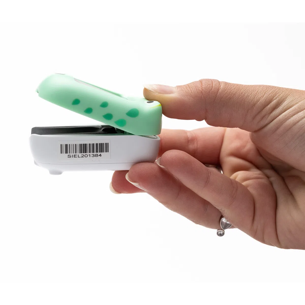 SPENGLER Oxyfrog, Oxymètre de Pouls Digital Portable Pédiatrique, Dispositif Médical pour Mesure du Taux d’Oxygène, Facile à Utiliser, Fiable et Précis, Compact et Léger, Sécuritaire