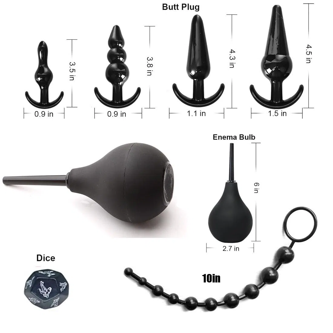 Jouets BDSM pour couples adultes, 33 Pièces Kits de Bondage SM Erotiques Ensemble de Servitude Sextoys Anal Plug Butt Plug Set pour Les Débutants Jouets Sexuels