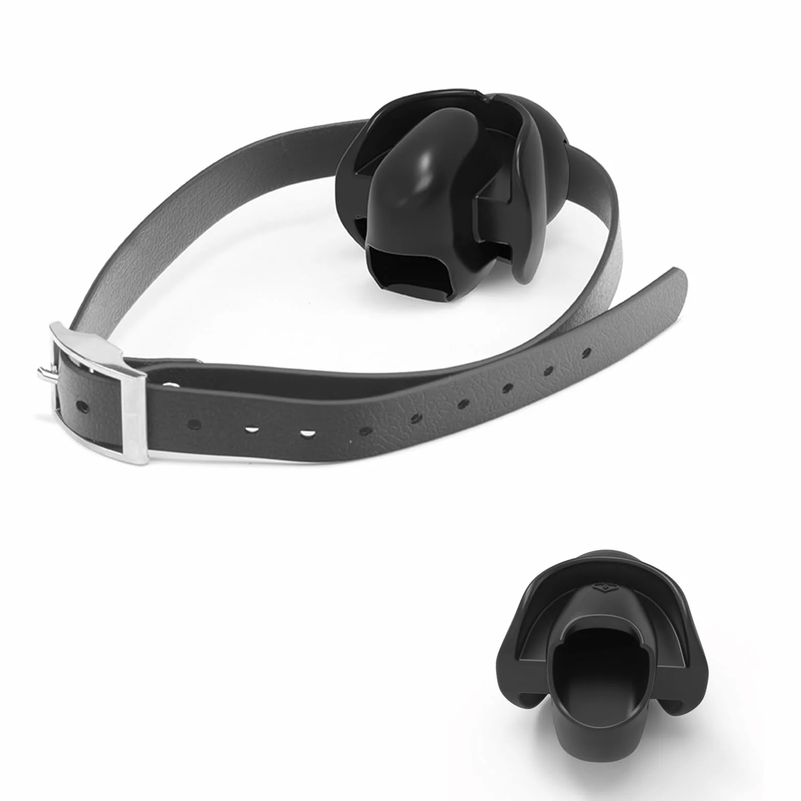 Bâillon Boule en Silicone,Respirant Gag Open mouth gag Sex mouth plug,pour Jeux Sexuels Jouet bouche (Noir)