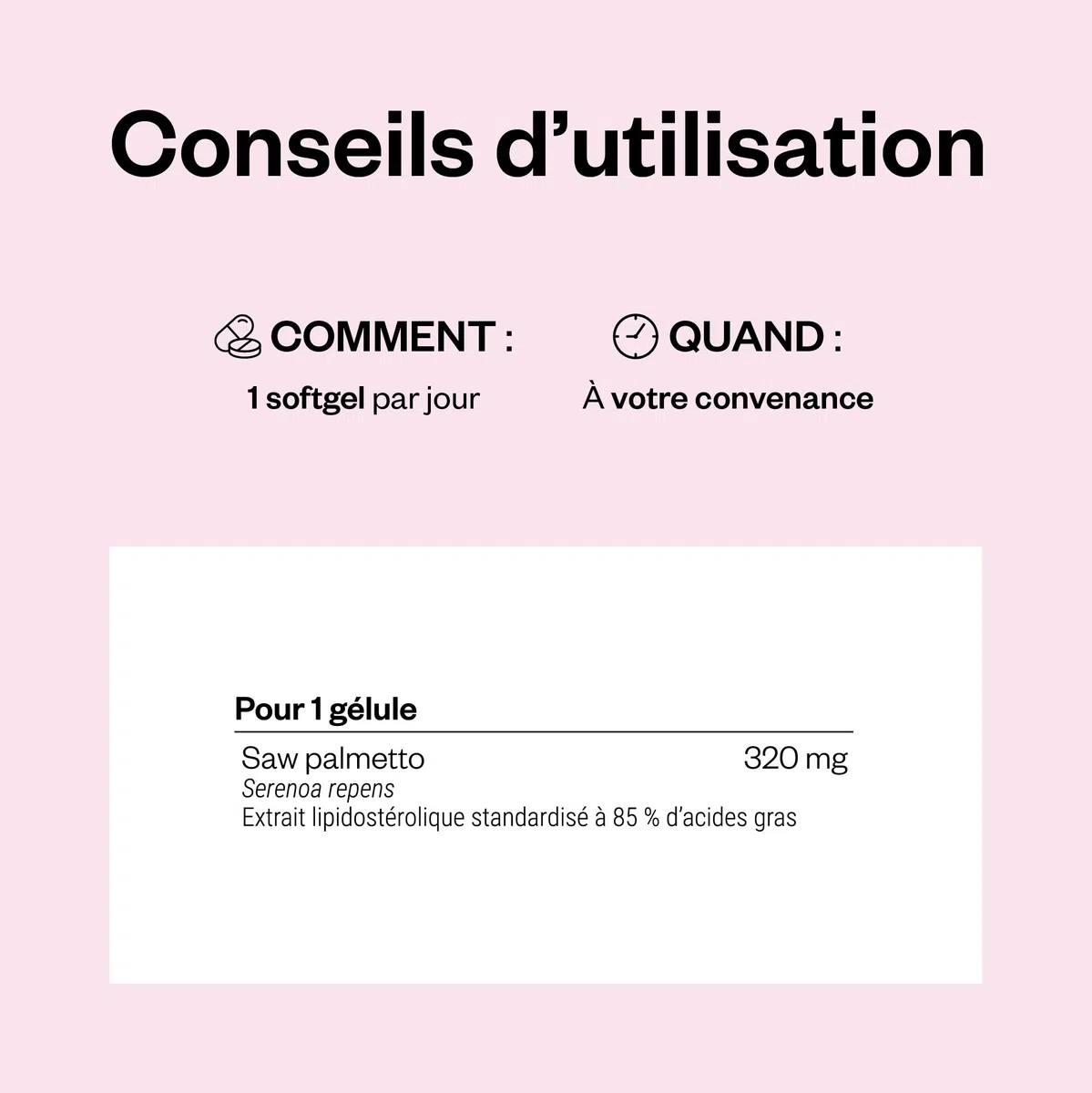 Saw Palmetto - Aide à Maintenir une Santé Optimale de la Prostate - Soutient le Débit Urinaire - Extrait Lipidostérolique de Palmier Scie Standardisé à 85% d'Acides Gras Libres - SuperSmart