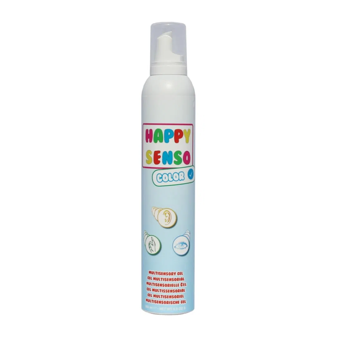 Gel sensoriel Happy Senso Artist aux propriétés multisensorielles - 300 ml en différentes couleurs et parfums - Entendez, sentez, voyez et sentez en un seul (neutre, bleu)