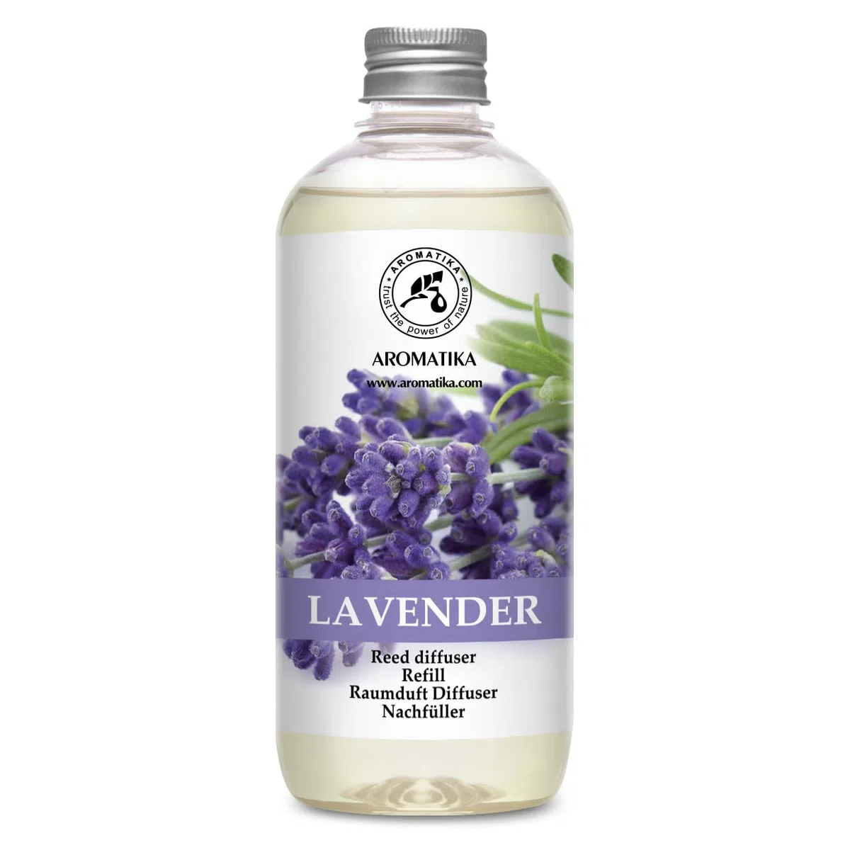 Recharge pour Diffuseur Lavande 500ml - Huile Essentielle Naturelle Lavande - Diffuseur Parfum Maison - Parfum Frais et de Longue Durée - Aromathérapie - Assainisseurs de Air