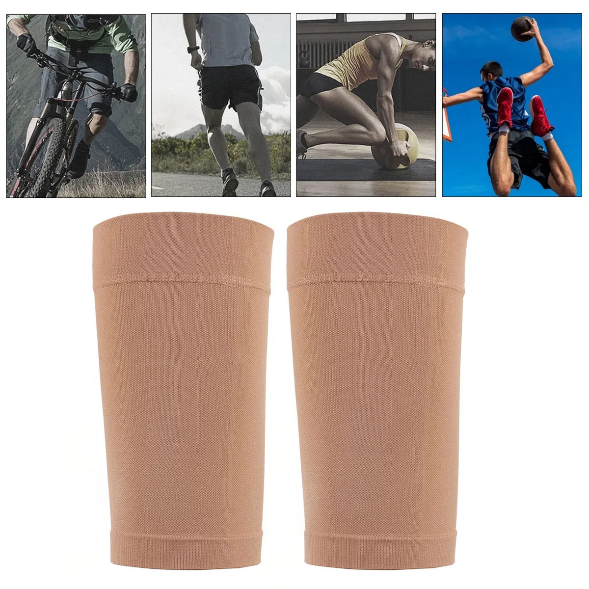 Manchons de Compression des Cuisses, Amincissant le Haut de la Jambe Enveloppant Absorbant la Transpiration Augmente la Circulation Sanguine Respirant pour la Course Favorise la Récupération des (XXL)