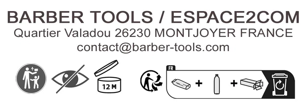 Kit/Set/Coffret d'entretien et de soin pour barbe et rasage. ✮ BARBER TOOLS ✮ (kit2)