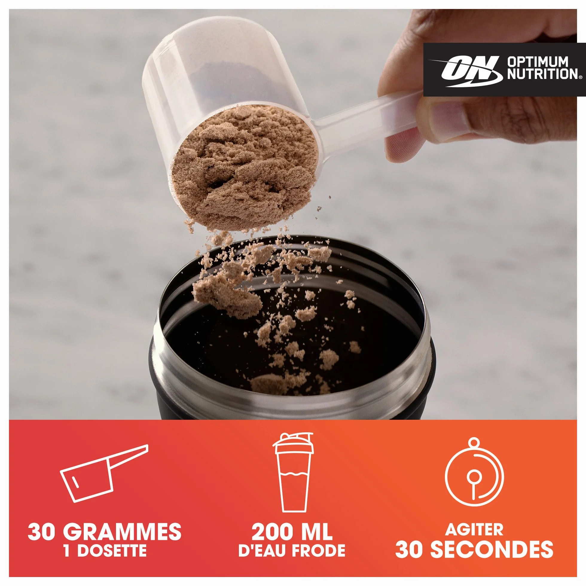 Optimum Nutrition Gold Standard 100% Whey, Protéine en Poudre, Goût Glace à la Vanille, 4.53kg, 151 Doses