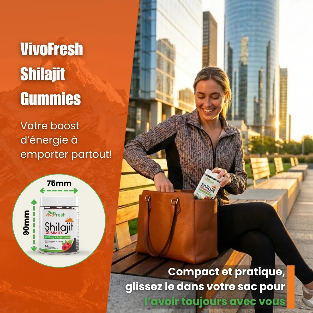 Shilajit Pur Himalaya 18000mg | 60 Gummies Haute Dose | Énergie Performance Vigueur | Boost Métabolisme | Format 1 Mois | Complément Alimentaire Naturel