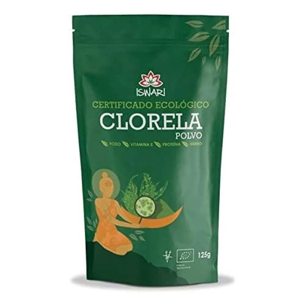 ISWARI CLORELLA superalimento 125gr. BIO – produit multifonction à large champ d’application, poids 125 g, s’intègre facilement dans une routine de tous les jours et associe fonctionnalité pratique et