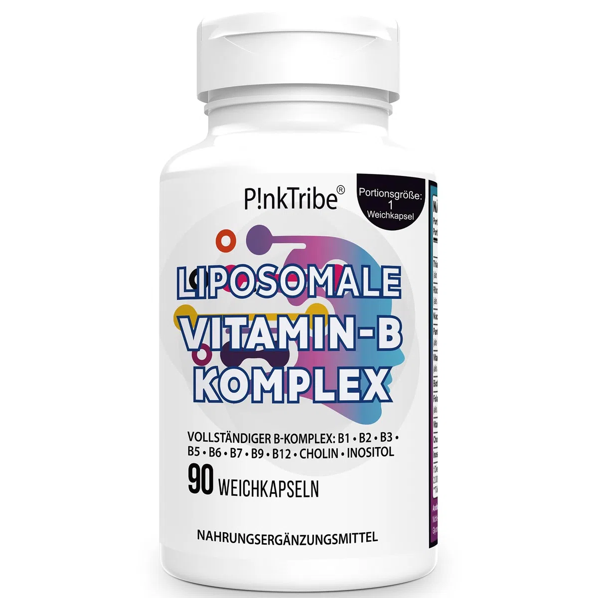 Complexe de Vitamine B, Vitamine B Complex Liposomales - 9 Vitamines B Méthylées pour Une Absorption Facile, Fourniture de 90 Jours (Lot de 1)