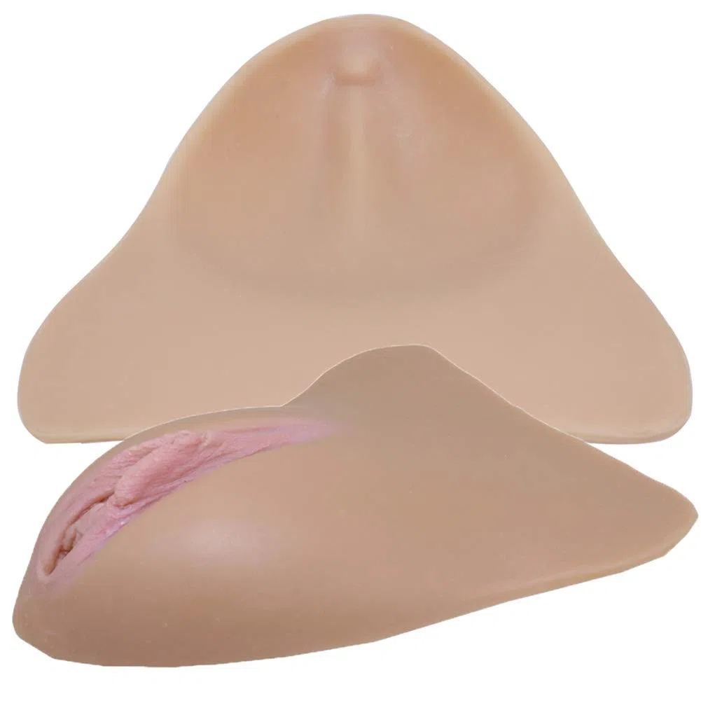 Hommes masquant Le Coussin en Silicone Gaff - Couvre-Culotte Faux vagin Camel Toe pour transgenre Crossdresser Traîne Cosplay