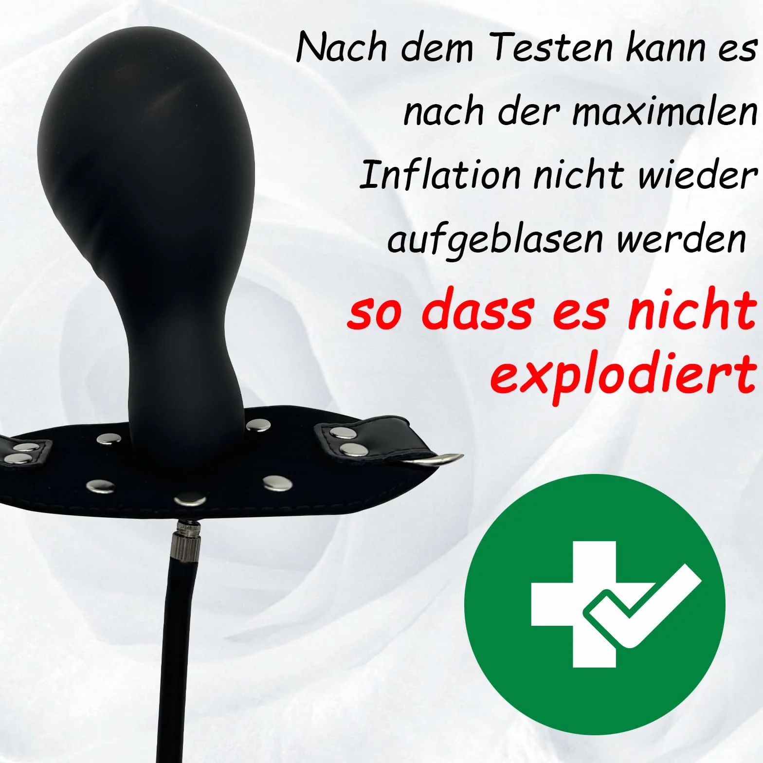 Bâillon Gonflable Bâillon En Silicone Bâillon Sexuel Sm Grand Bâillon Pour Pénis Pour Bondage Bâillon Pour La Bouche Gode Noir Bâillon Gonflable Pour Pénis Boule De Bouche Jouet Sexuel Fétichiste