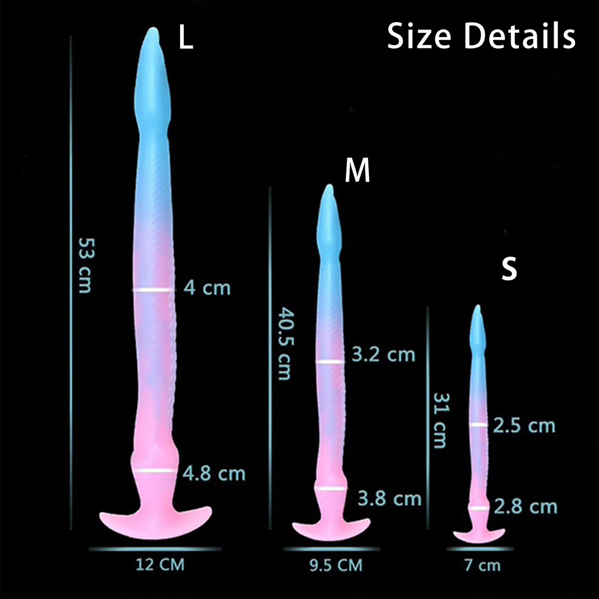 AMAZBEE Gode Anal en Silicone Tentacule Octopus Dildo xxl Extra Long avec Base Stimulant Anal Stretcher Soft Anal Plug Sex Toy Couples Extreme Sex (Purple-M)