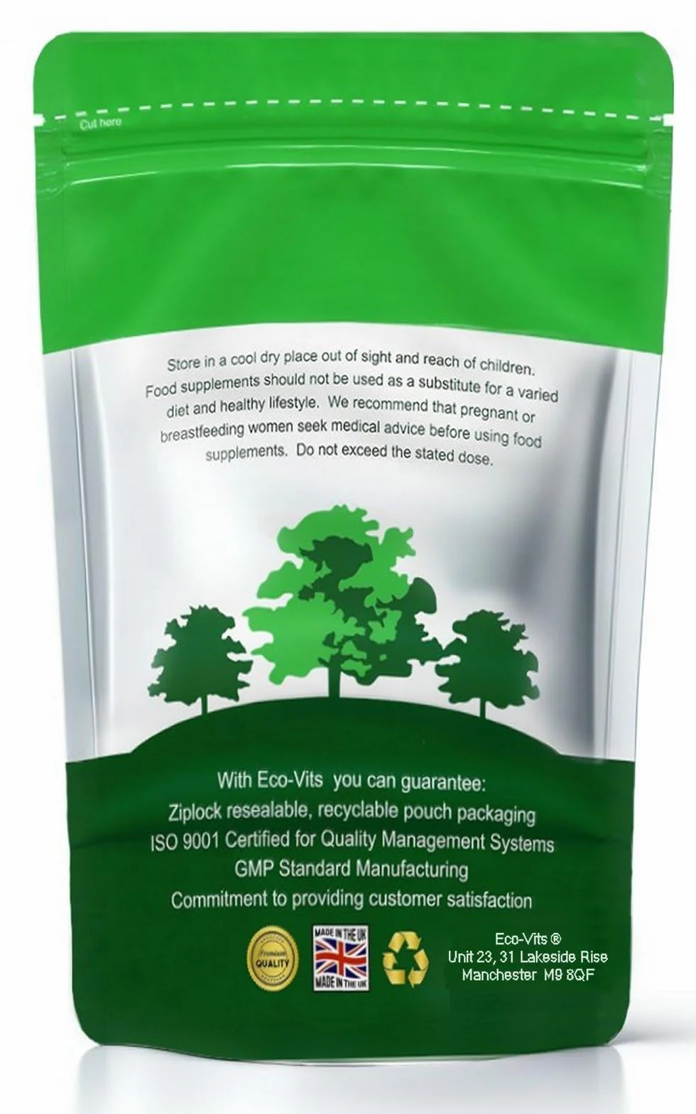 ECO-VITS BENFOTIAMINE (300 mg) 60 CAPS. Emballage recyclable. Pochette scellée