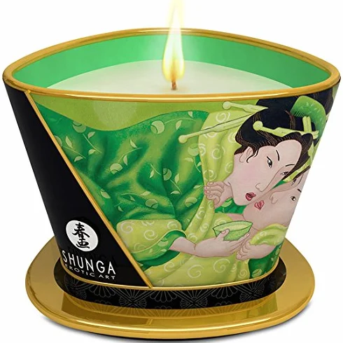 SHUNGA BOUGIE MASSAGE 170 ML THÉ VERT