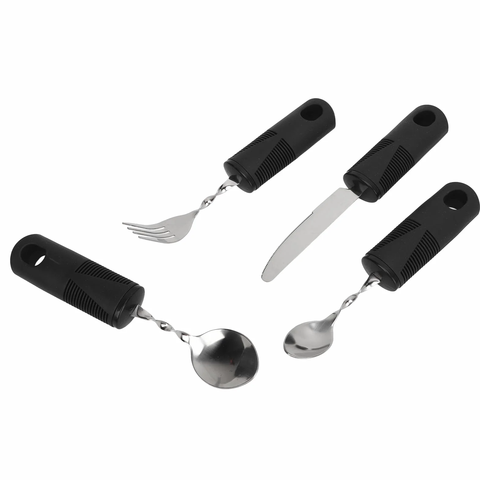 Couverts Lestés, Ustensile Adaptatif pour les Mains Arthritiques, Conception Ergonomique pour les Patients Atteints de la Maladie de Parkinson pour l'hôpital à Domicile