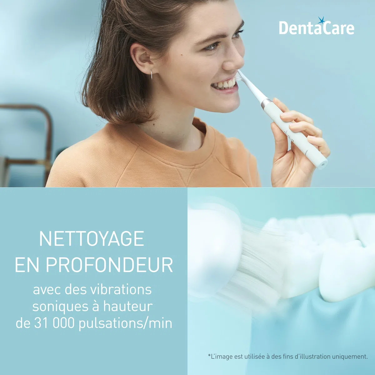 Panasonic EW-DM81-G503 Brosse à dents électrique, 2 têtes incluses, minuteur, 2 modes de fonctionnement, design ergonomique, 31 000 mouvements par minute, vibrations sonores, vert