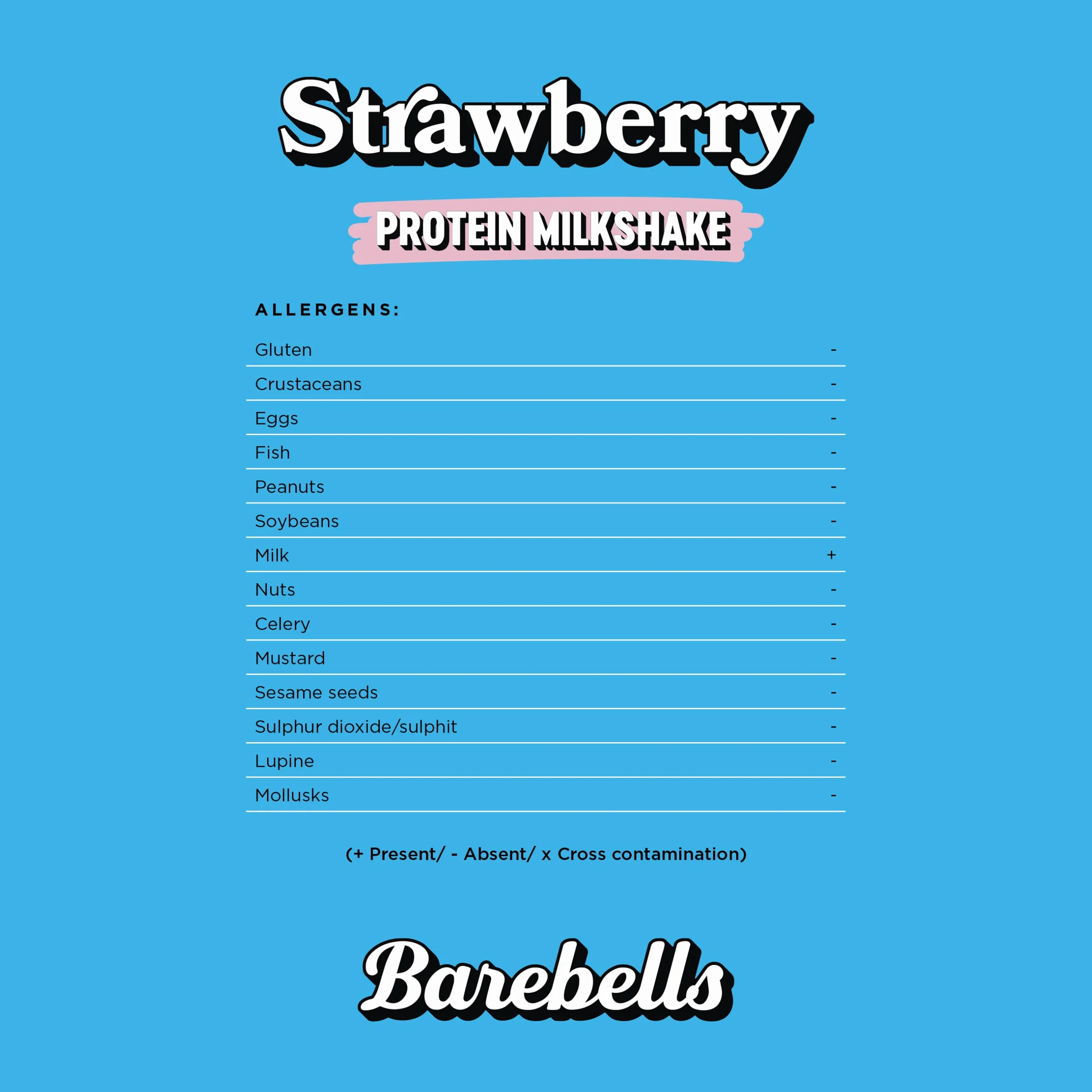 Barebells | Pack De Barebells Milkshake (8x330 Ml) | Boissons protéinées | Pack de milkshakes protéinés - Fraise