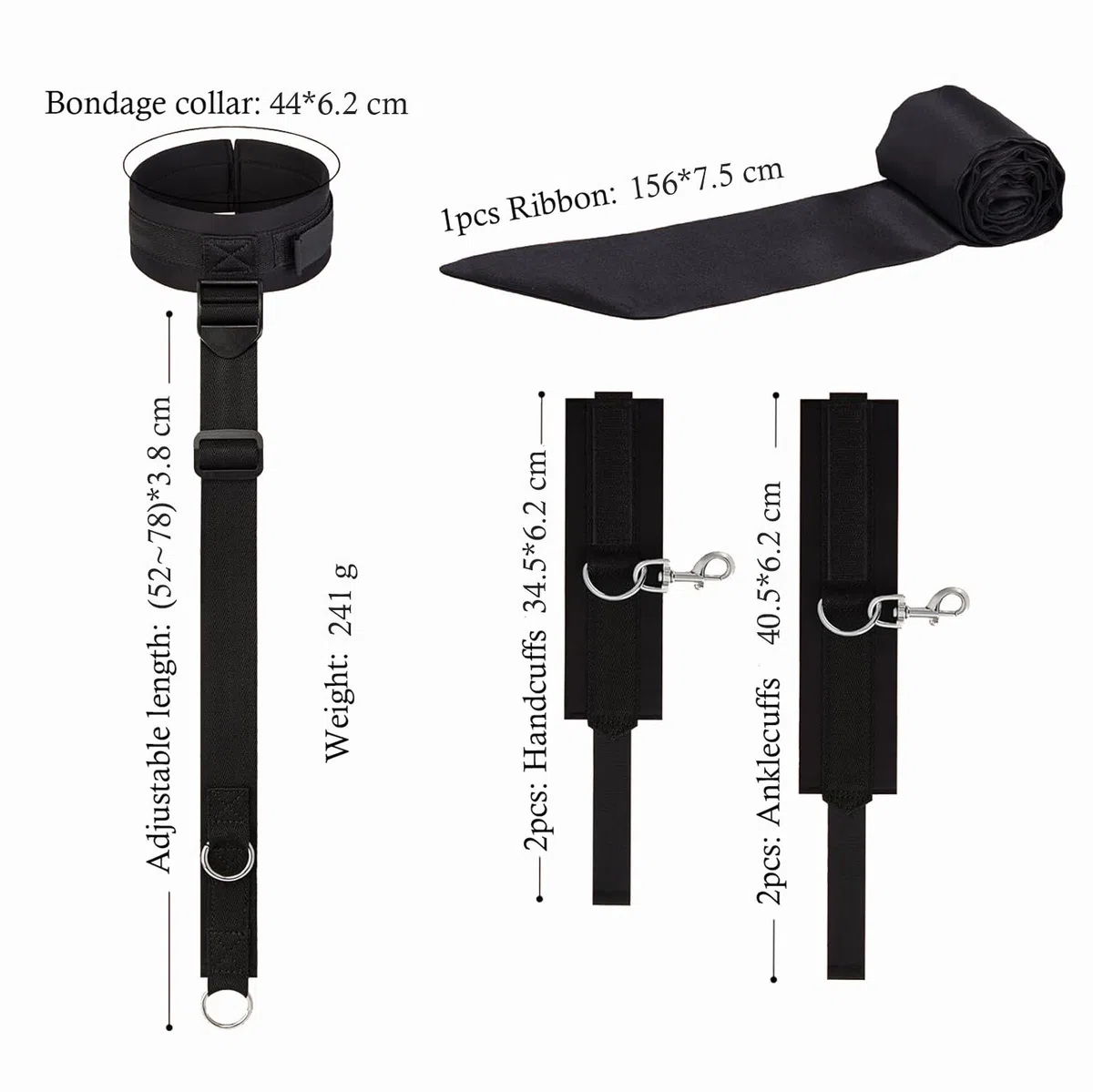 Menottes Sexy Sex Lit Kit Bdsm Bondage Retenue et Bondage Bdsms Set Accessoires Hard SM Bondagerie Sexes Harnais Femme Sexy Bdsm Homme Kit SM Sex Toýs Couple
