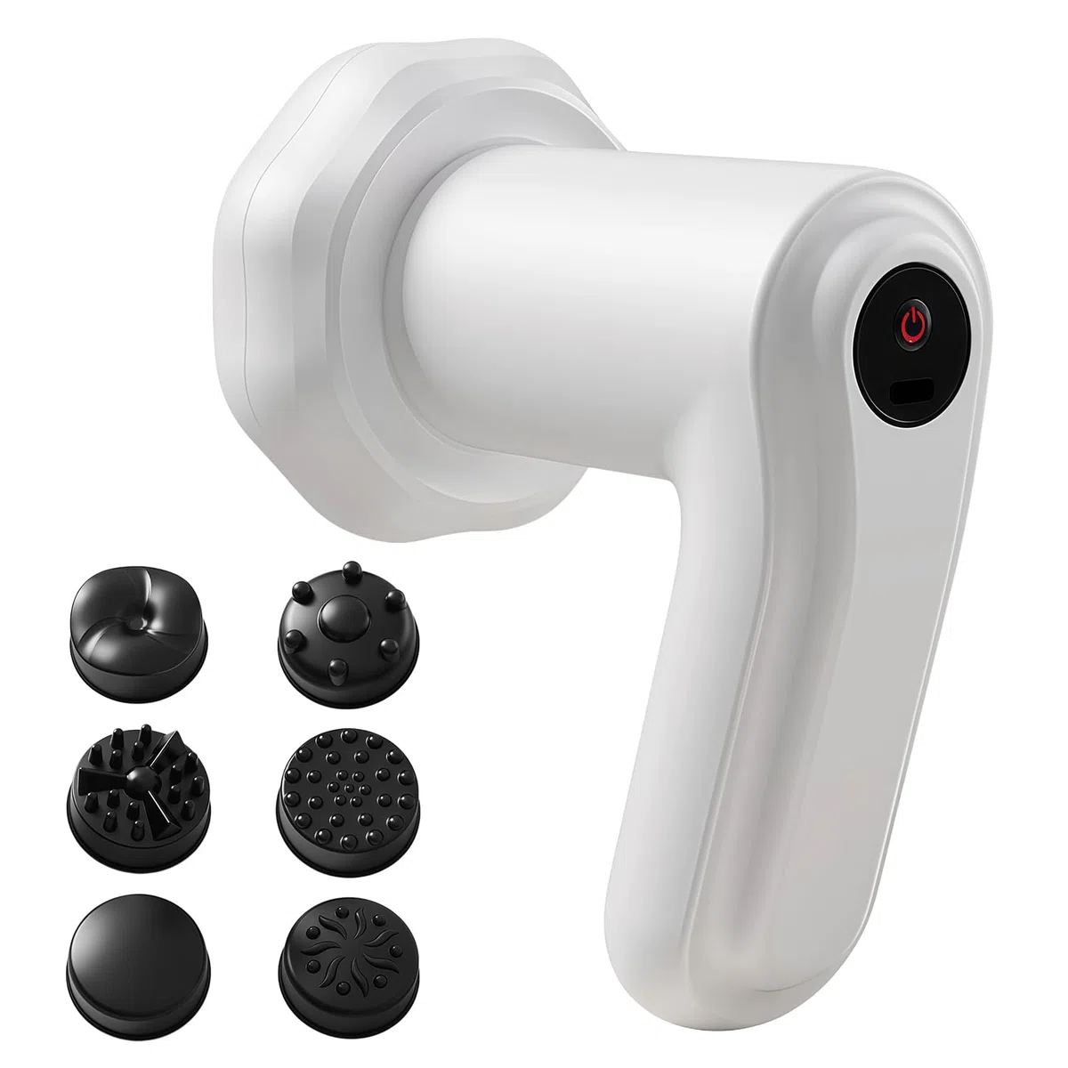 Masseur Anti Cellulite Electrique, Appareil de Massage Cellulite Rechargeable avec 6 Têtes Massage 8 Vitesses pour Remodelage et Perte de Poids Corps Jambes Ventre Bras Fessiers