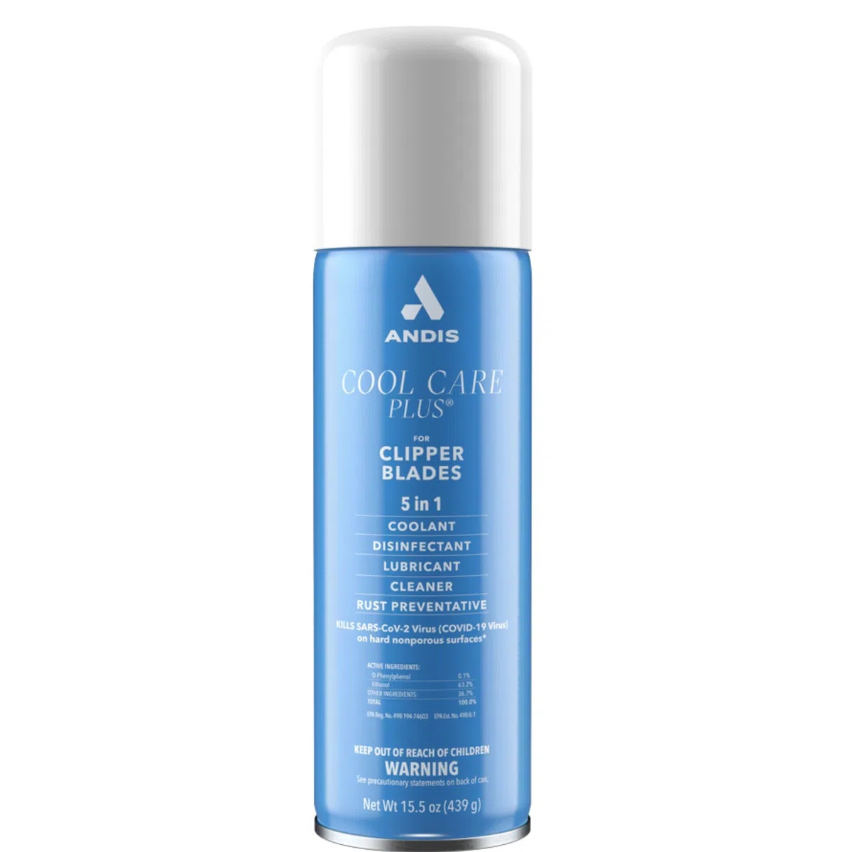 Andis Cool Care Plus Spray nettoyant pour lames de tondeuse 439 ml