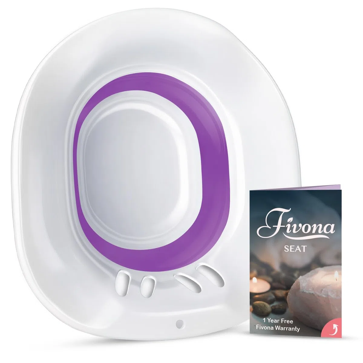 Bain d'assise pour grossesse et hémorroïdes - Siège de trempage pour toilettes - Bac à vapeur vaginale - Pour soins post-partum - Siège Bath and Yoni Steam Seat