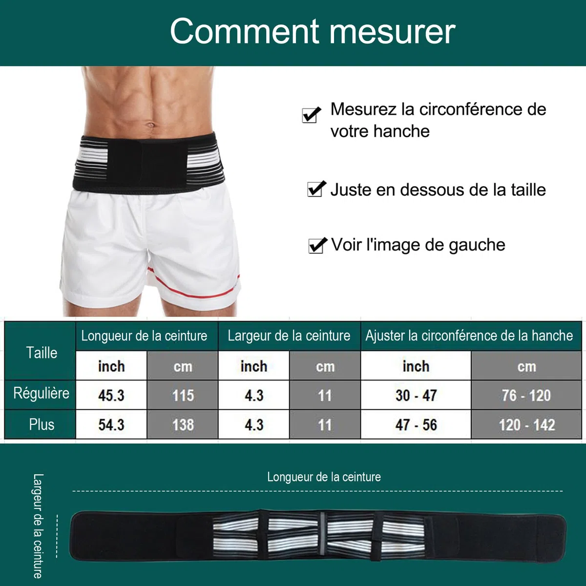 Paskyee Ceinture de sciatique pour soulager le mal de dos et la sciatique pour les hommes et les femmes - Soulagement de la sciatique, du bas du dos, de l'articulation Si et de la douleur pelvienne