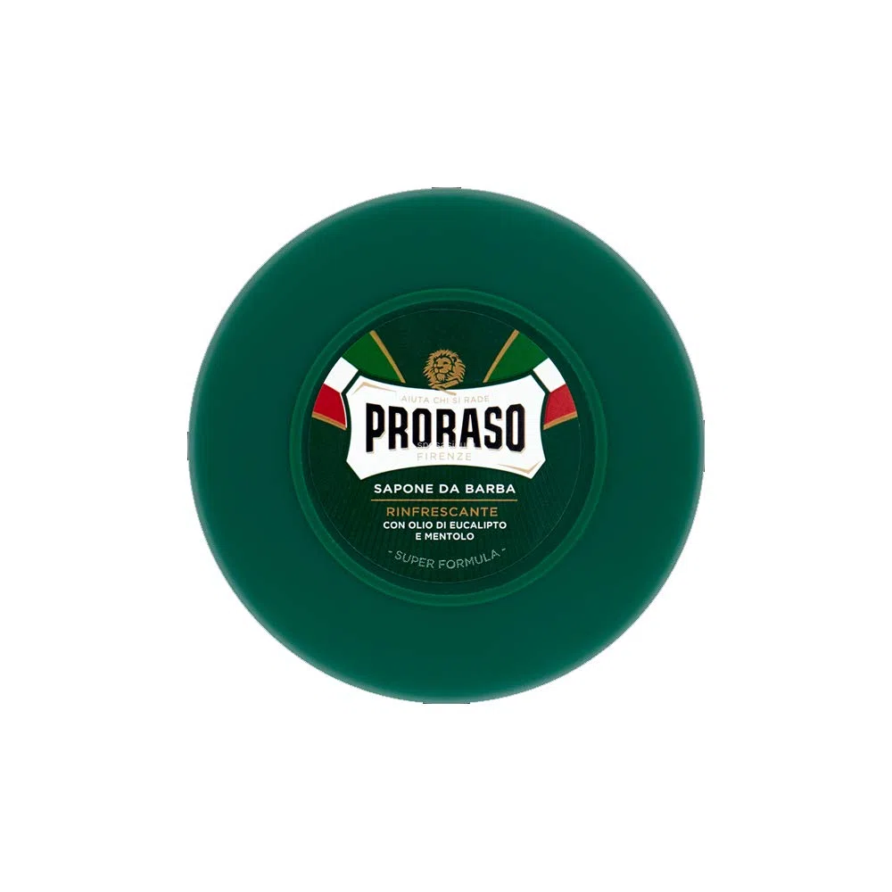 Proraso Lot de 6 pots de savon à barbe de 150 ml à l’huile d’eucalyptus et au menthol - Produit italien