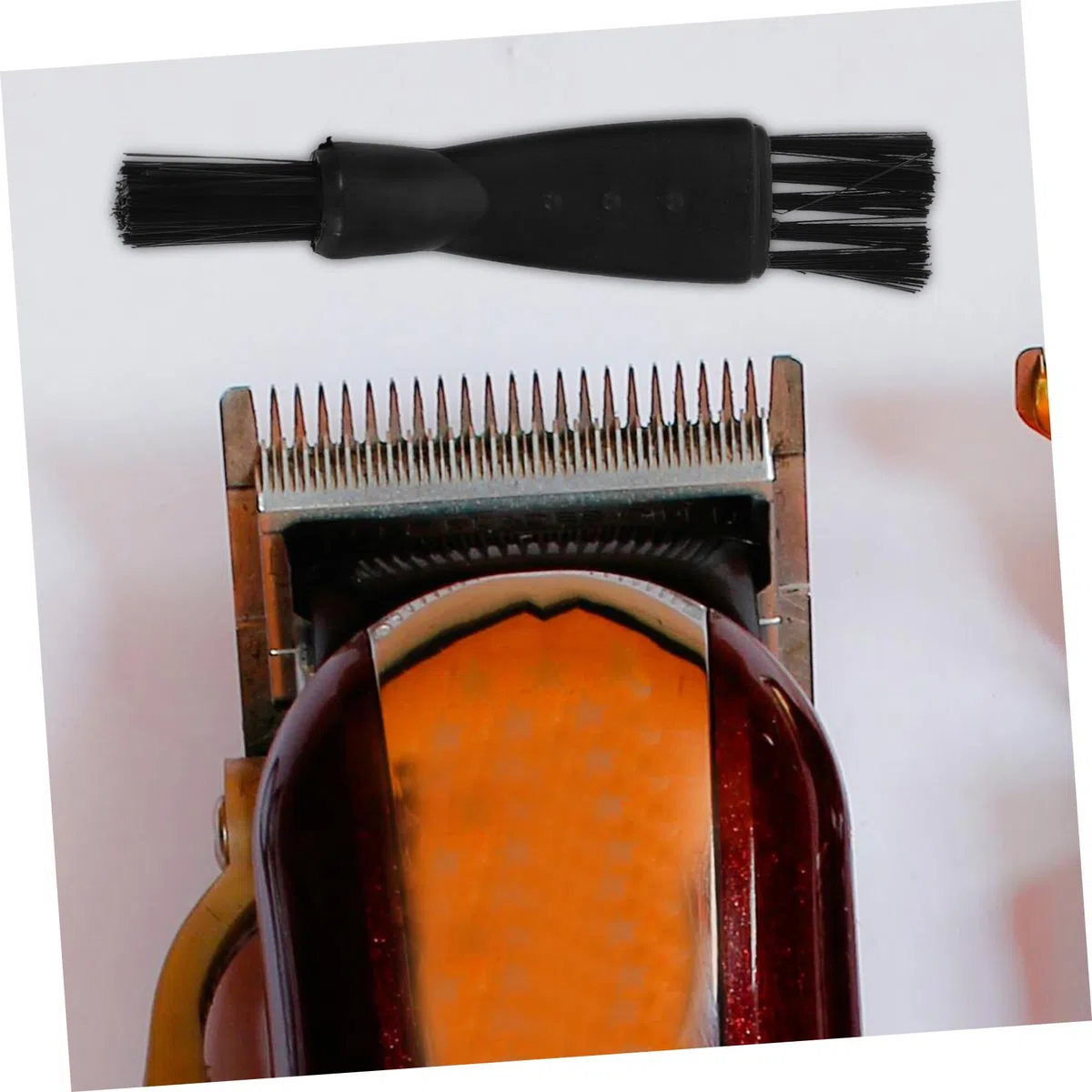 UKCOCO Lot De 20 Brosses De Nettoyage Double Embout Pour Tondeuse Et Rasoir Électrique, Plastique Compact, Nettoyant Précis Pour Hommes, Coiffure Et Entretien Rasage Professionnel