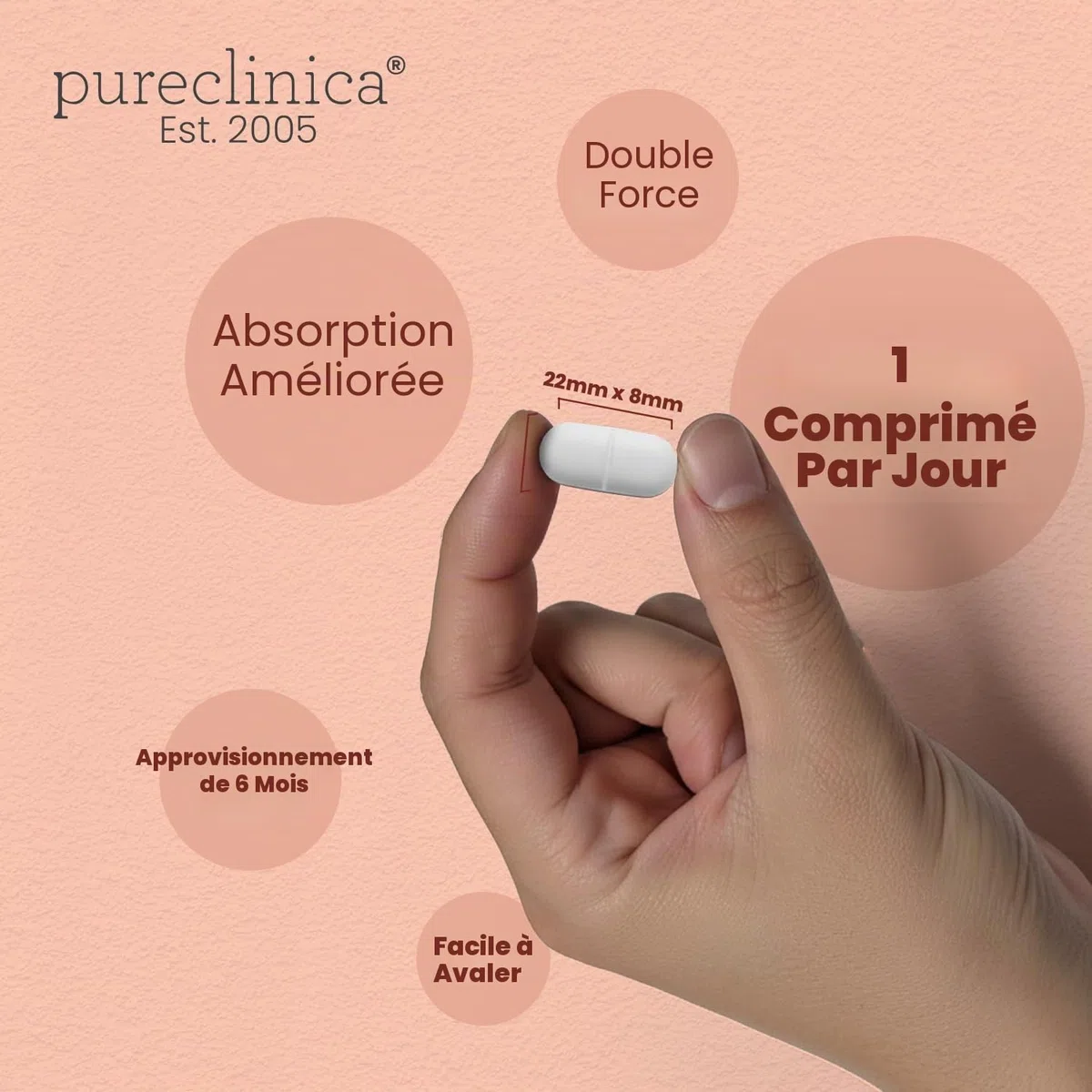 180 comprimés de glucosamine HCL et de chondroïtine à forte force 1500 mg - 6 mois de réserve