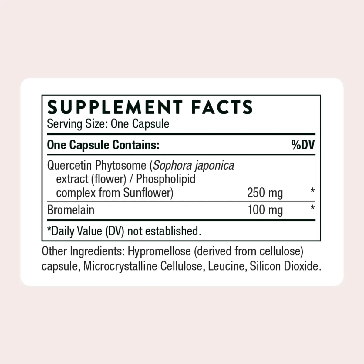 Thorne Quercetin Complex - Supplément de Quercétine Phytosome avec Bromélaïne - 60 Capsules