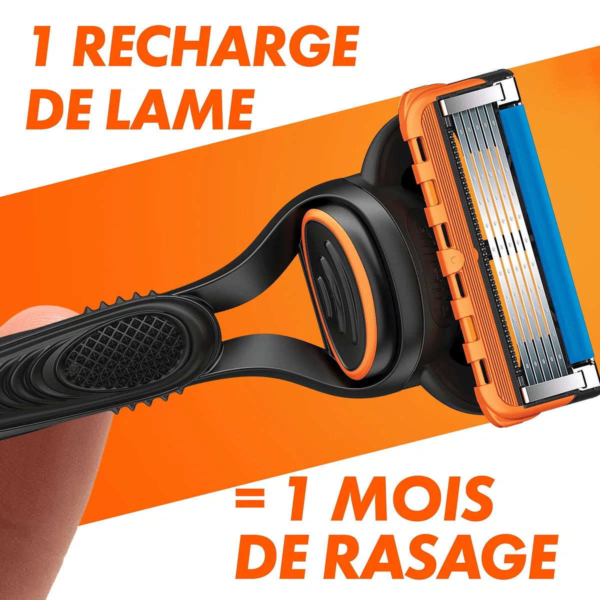 Gillette Fusion5 Recharges De Lames De Rasoir Pour Homme, 11 Recharges De Lames, Optimisées Pour Suivre Les Contours Du Visage, Avec Cinq Lames Anti-Friction Pour Un Rasage De Près