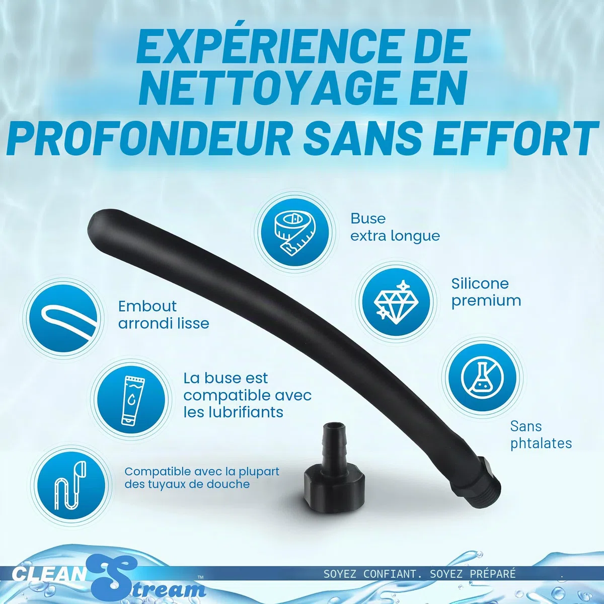 CleanStream Buse de Confort Douche