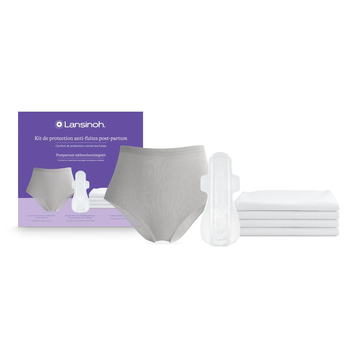 Lansinoh | Kit de Protection anti-fuites postpartum, les essentiels post-accouchement