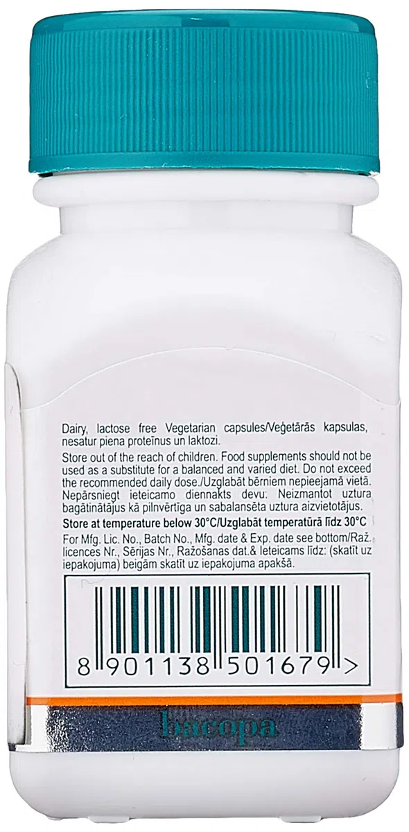 Himalaya Bacopa (Brahmi) Brain Support and Mental Focus 60 capsules