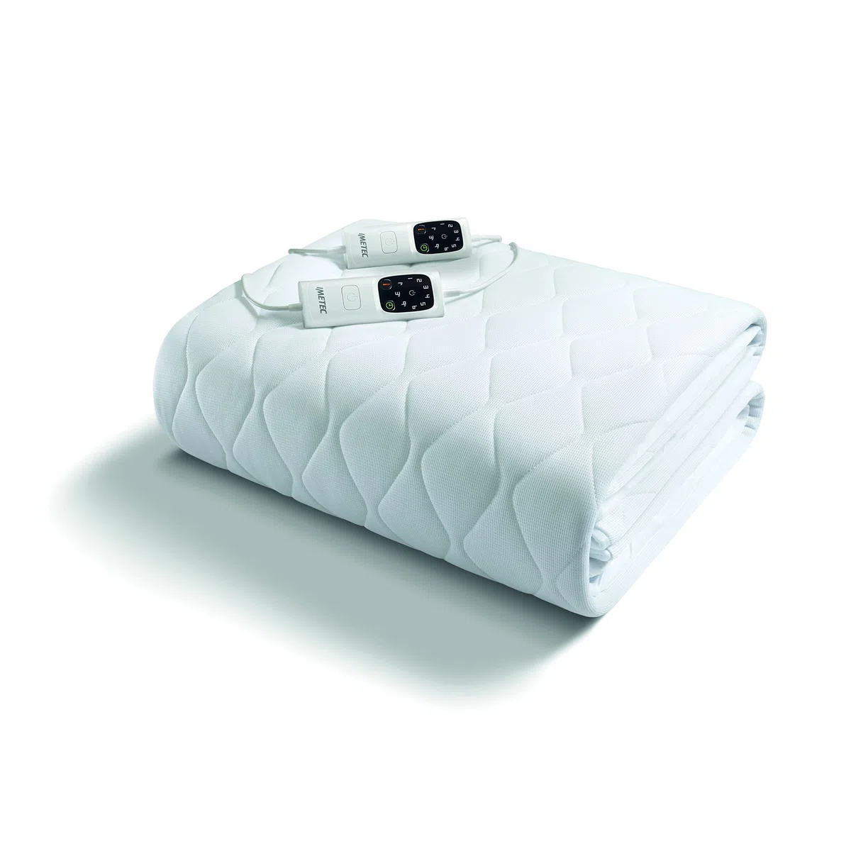Imetec Surmatelas Chauffant 2 Places Adapto Maxi, 195x165 cm - 6 Températures, Tissu Matelassé Hypoallergénique, Chauffage Rapide, Température Constante, Personnalisée
