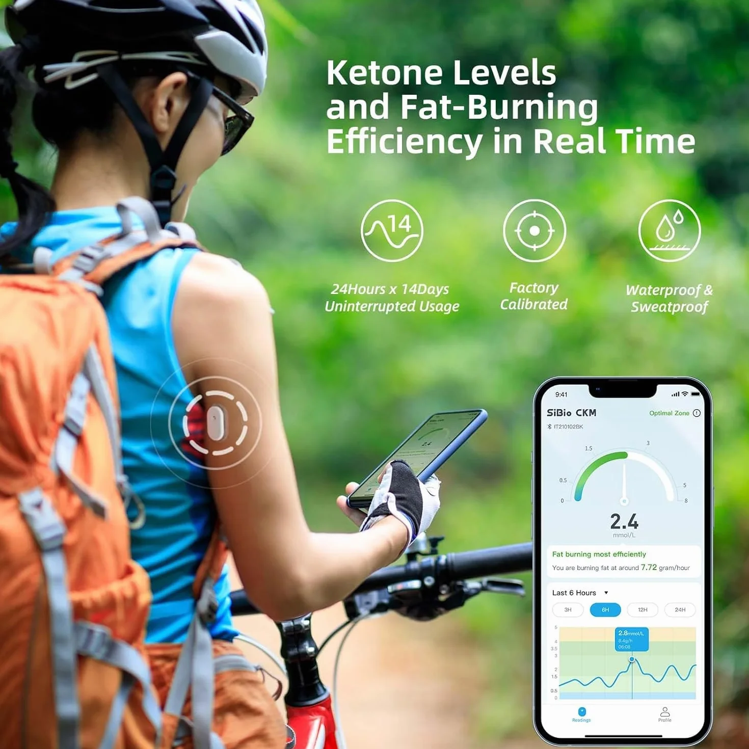 SiBio KS1 Continuous Ketone Monitoring