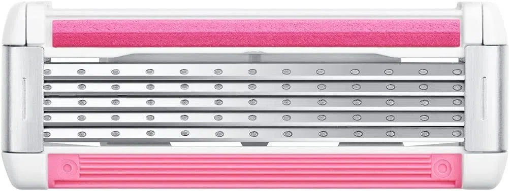 BIC Razors Click 5 Soleil Recharges Rasoir Femme 5 Lames, Bande Lubrifiante Enrichie en Aloe Vera, Boîte de 8 recharges