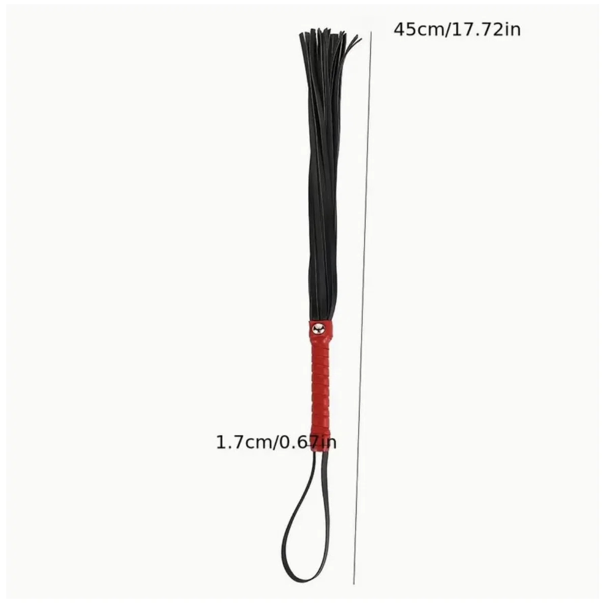 Mini fouet martinet rouge fessées claques BDSM chienne soumise sextoy