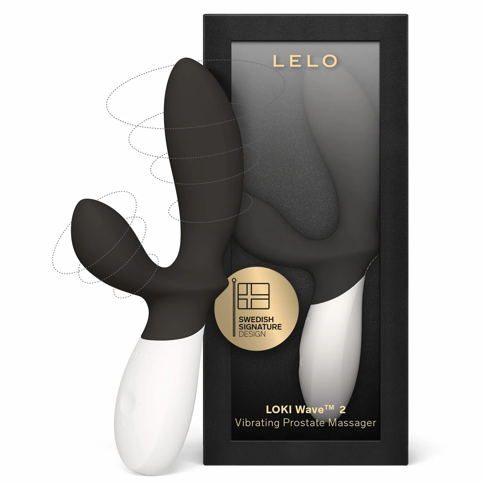 LELO LOKI Wave 2, Masseur Prostate, Sextoy Homme, Vibromasseurs pour Homme, étanche avec 12 modes de plaisir, Black
