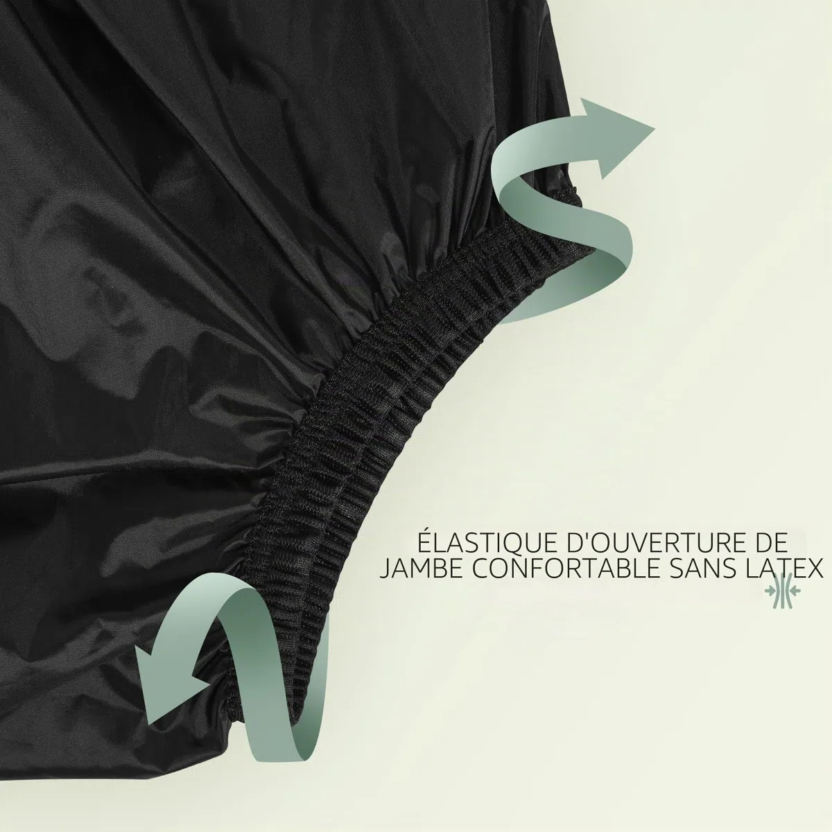Carer 2 Pièces Couvre-Couches pour Adultes pour Incontinence Sous-Vêtements Imperméables Antifuites Lavables Réutilisables Unisexes Noirs Taille M