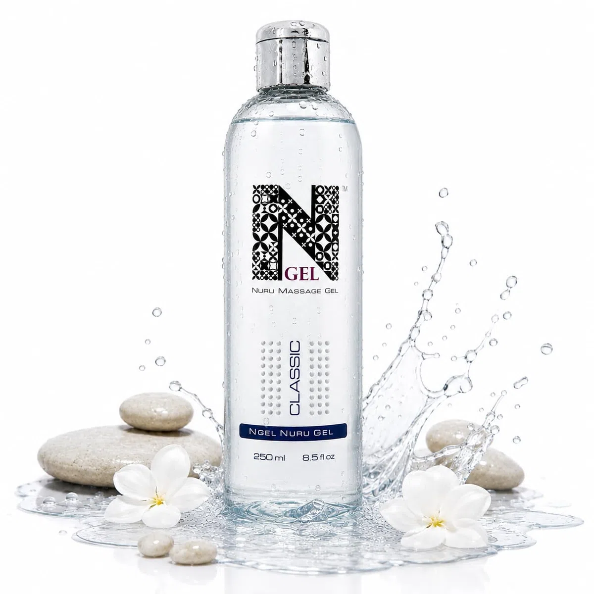 Gel de massage Nuru Classic 250 ml – gel massage Body to Body – gel de massage à base d’eau – concentré donne 375 ml – fabriqué dans l’UE