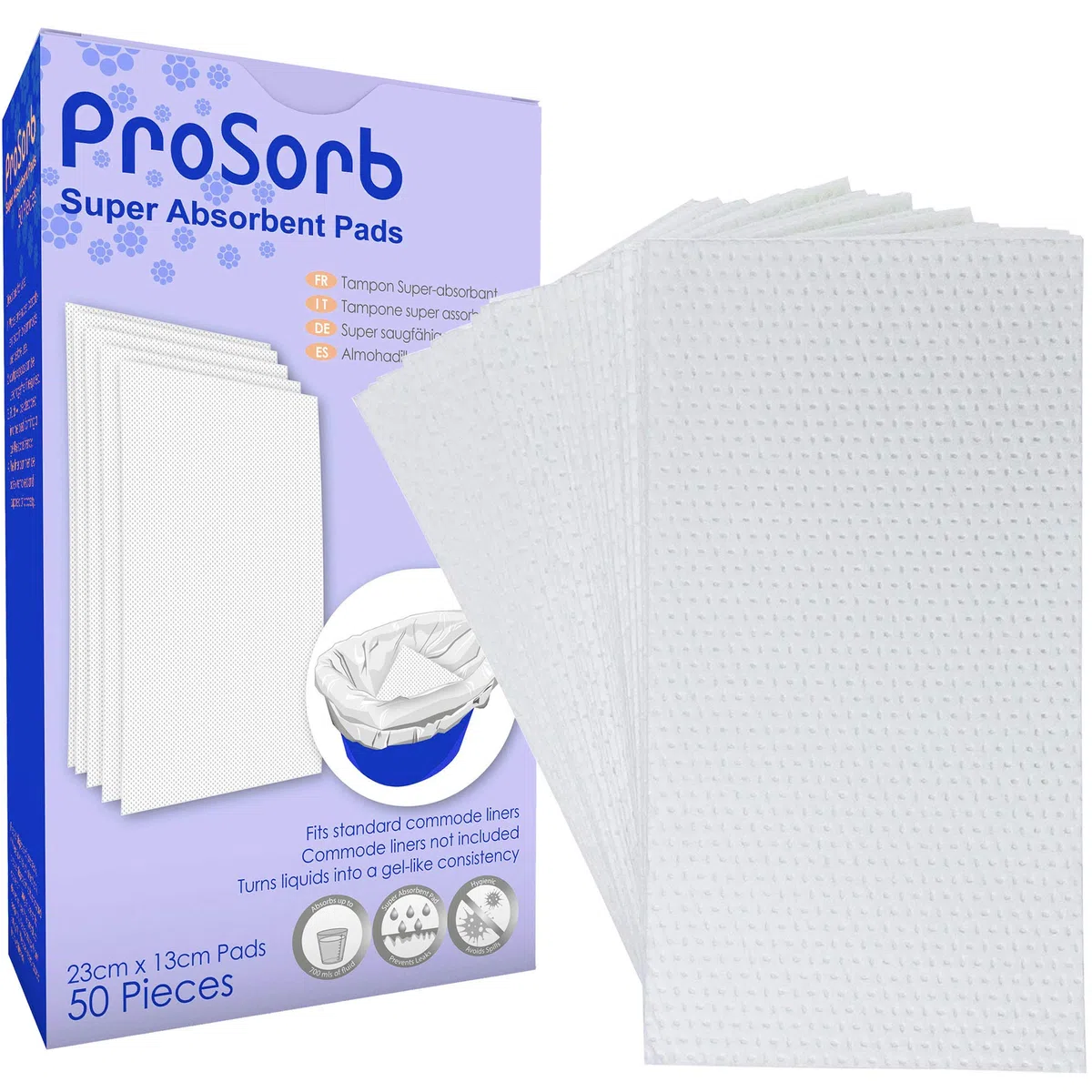Pack de 50 almohadillas superabsorbentes Prosorb pour protections de coiffeuse latérales