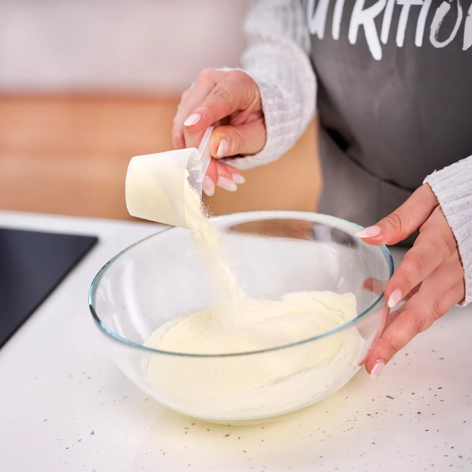 Clara de Huevo en Polvo de HSN Foods, 100% Proteína Natural sin Grasas, sin Colesterol, Sin Gluten, Sin Lactosa, Sin Sabor, 2000 gr