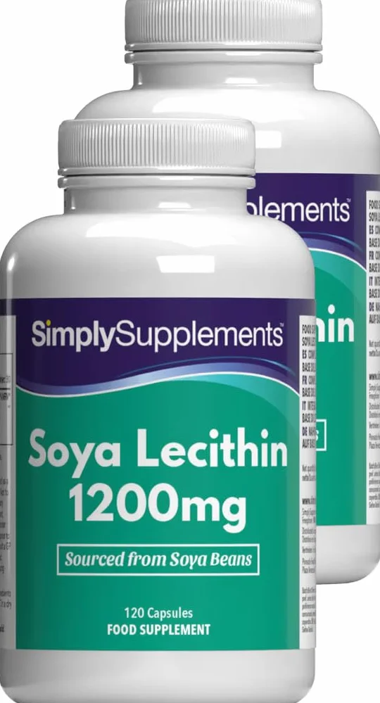 Lécithine 1200mg | Gélules Haute Pureté | 240 Gélules = 2 Mois d’Approvisionnement | Fabriqué au Royaume-Uni | Source Essentielle de Phospholipides | Certifié BPF